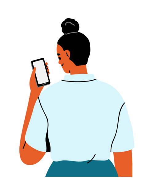 Personne avec un téléphone