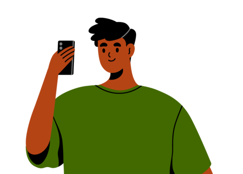 Personne avec un téléphone