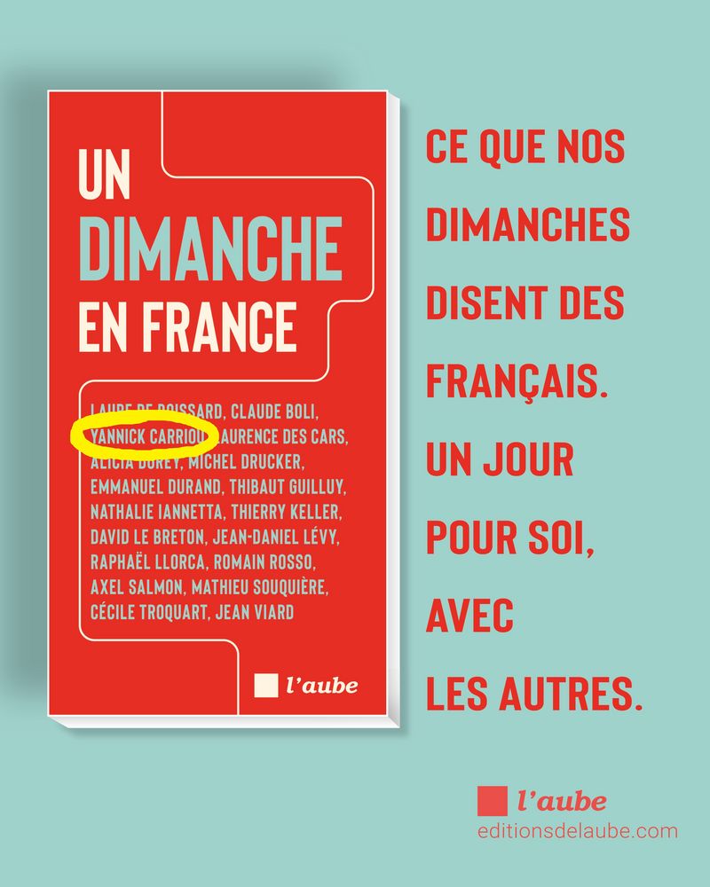 Bannière sortie du livre "Un dimanche en France"