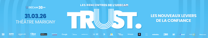 Médiamétrie est partenaire des Rencontres de l'UDECAM et s'affiche aux côtés d'autres partenaires pour les 30 ans de l'UDECAM 